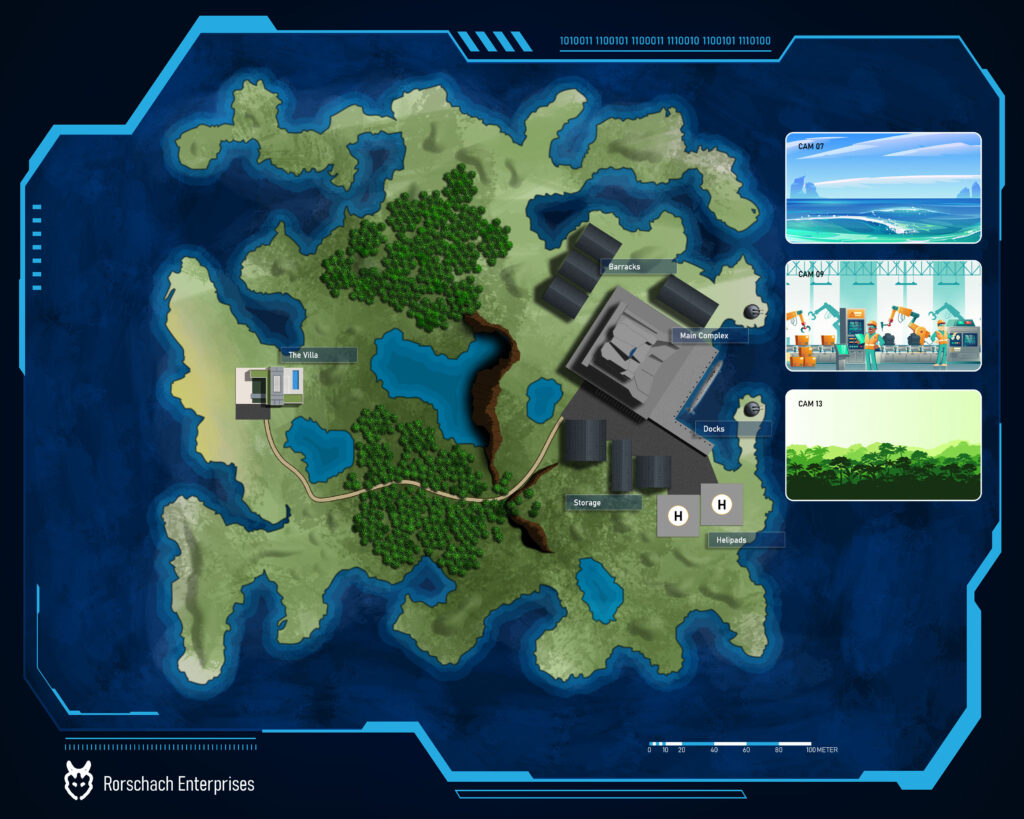 Map of a villains lair